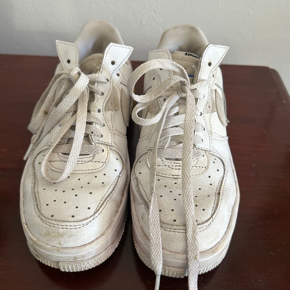 Nike Womens Air Force 1 Fontanka 'White Opti Yellow' Size 7.5